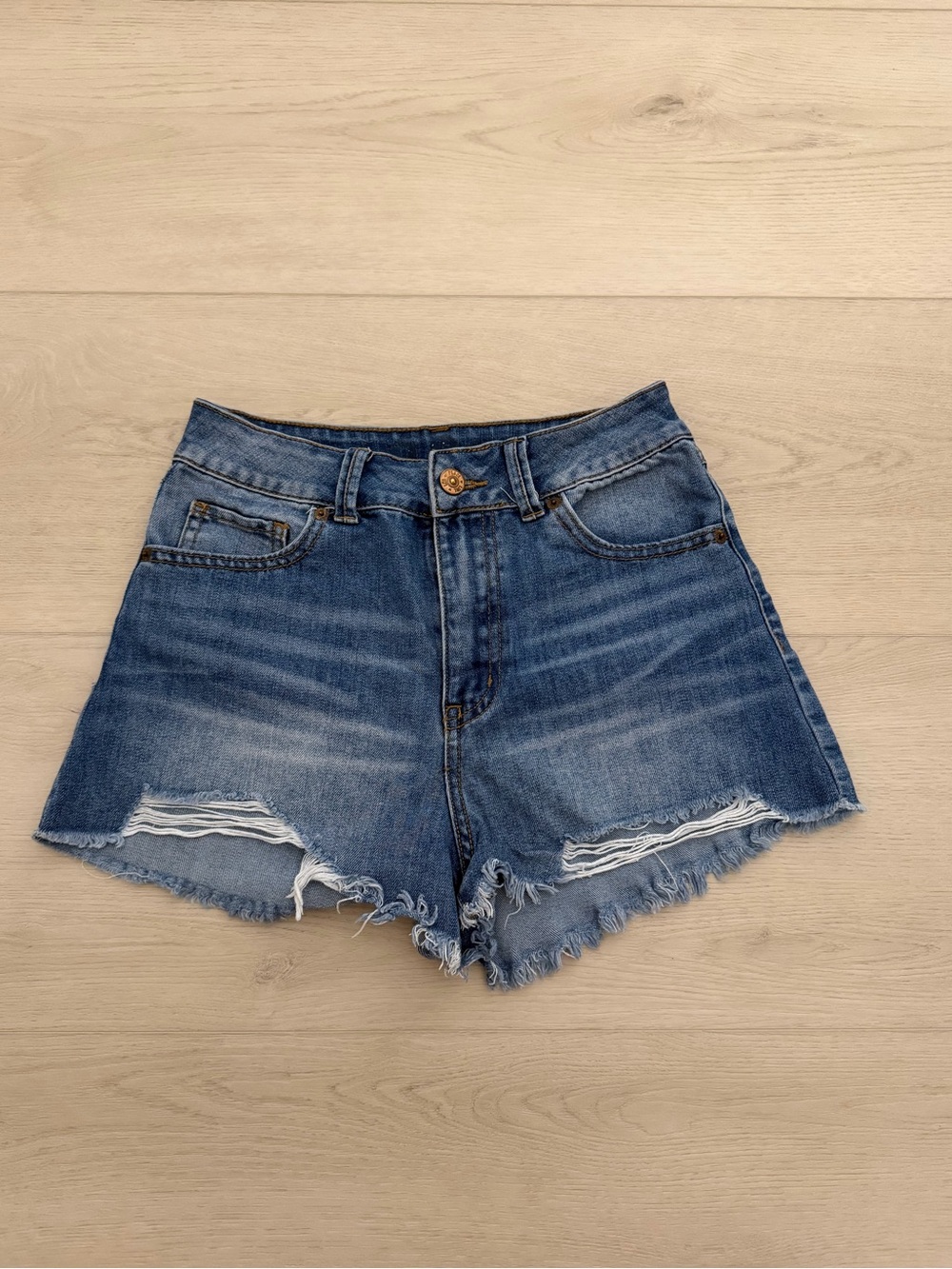 Blue denim shorts size 1 xs